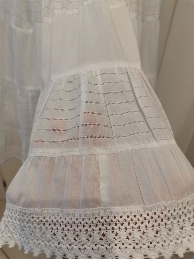 Gonna Sisley bianca S cotone