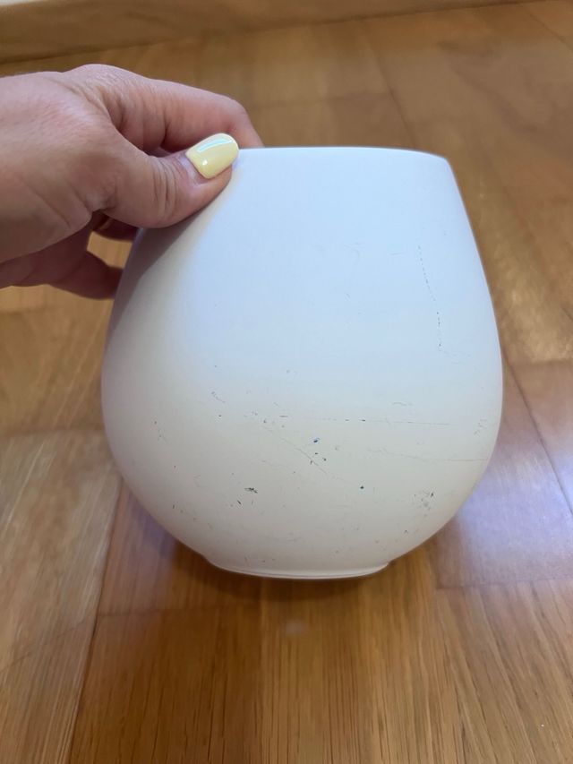 Maceta Ikea blanca - cerámica
