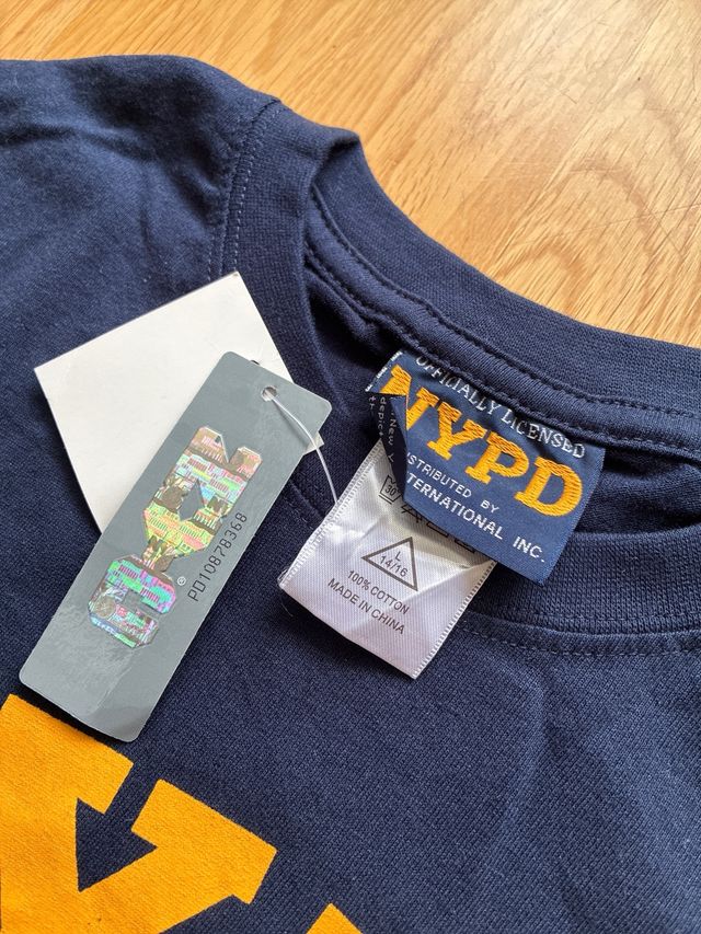Camiseta policía Nueva York niño 12/14
