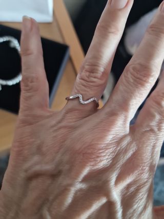 Pulsera TimeRoad plata y anillo.anillo talla 15.