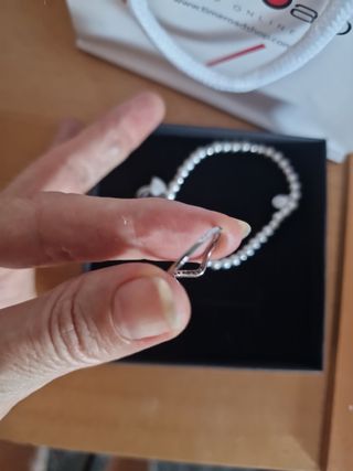 Pulsera TimeRoad plata y anillo.anillo talla 15.