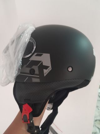 Casco moto KRP jet - gafas sol