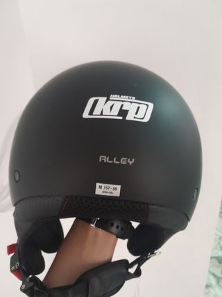 Casco moto KRP jet - gafas sol