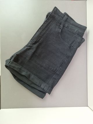 Shorts vaqueros negros