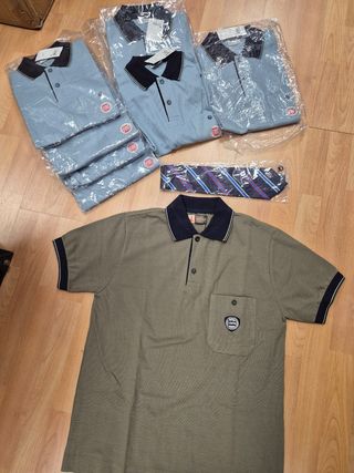 8 polos Fiat y Lancia + 1 corbata Fiat 