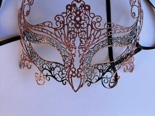 Maschera Veneziana Glitter Rosa