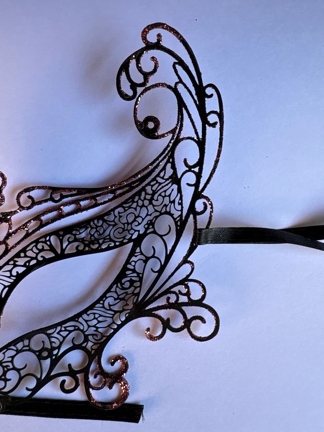 Maschera Veneziana Glitter Rosa