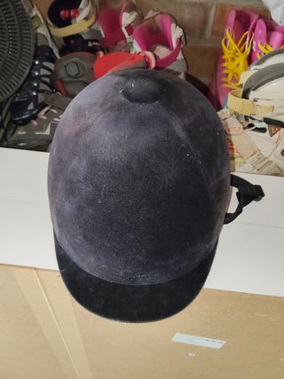 Casco hípica negro Fouganza