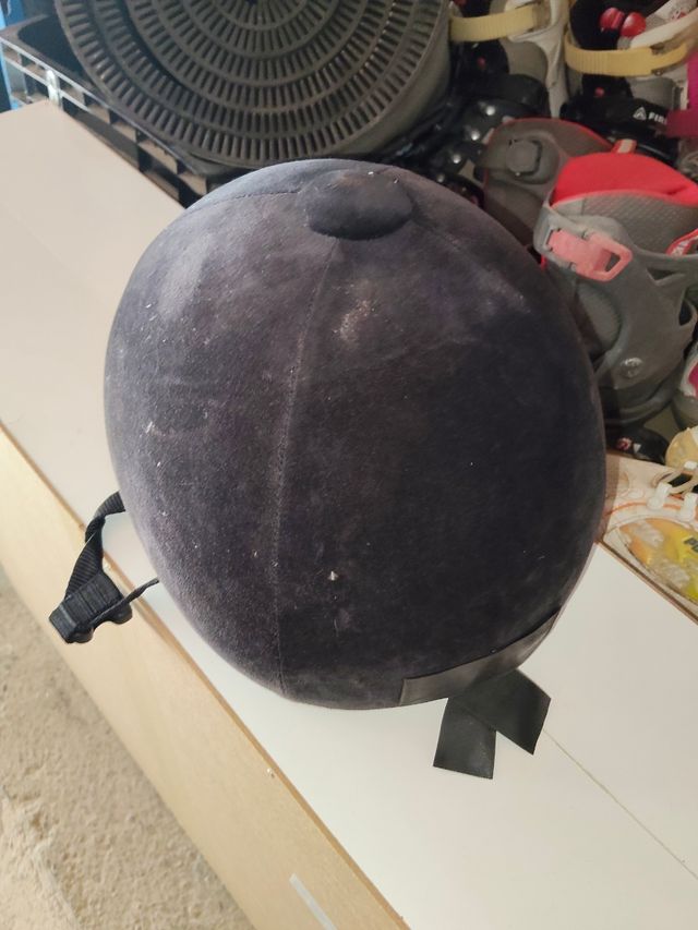 Casco hípica negro Fouganza