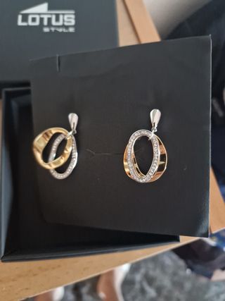 Pendientes Lotus Style dorados y plateados