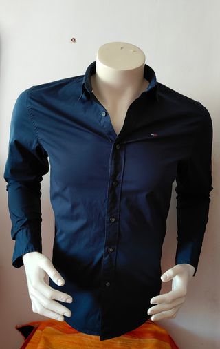 Camisa Hilfiger Denim Slim Fit - Azul Marino  S