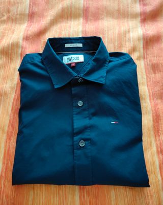 Camisa Hilfiger Denim Slim Fit - Azul Marino  S