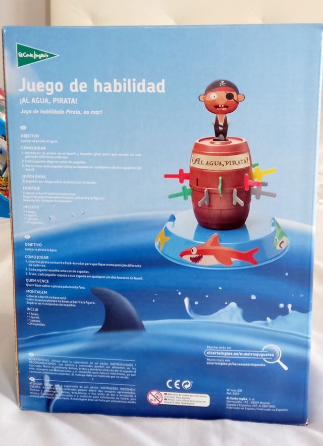 Juego habilidad Al agua pirata!