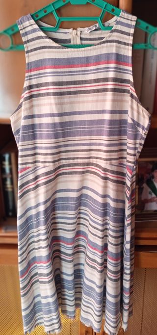 Vestido Zara rayas multicolor