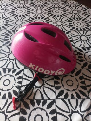 Casco bici niña rosa