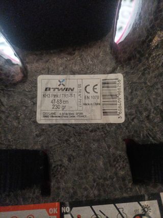 Casco bici niña rosa