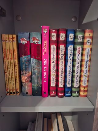 Varios libros infantiles y juveniles.
