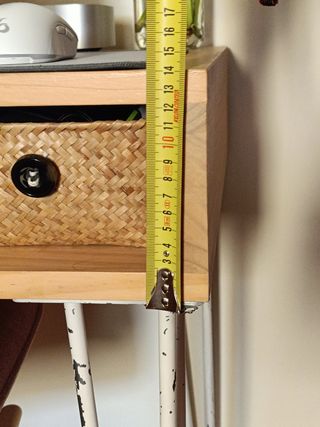 Escritorio vintage madera-metal. SOLO ESCRITORIO.