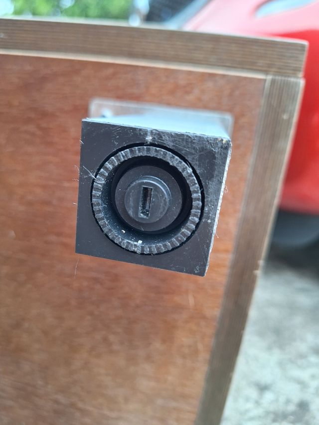 Mueble baño 2 cajones - Moderno. Tapa de cristal