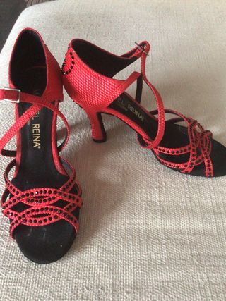 Zapatos baile Manuel Reina rojos