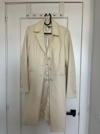Abrigo Blanco Benetton