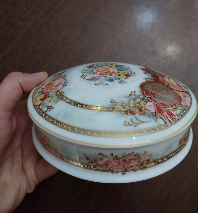 Portagioie porcellana Limoges France M.A.B.A