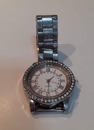 Reloj cuarzo mujer, plata