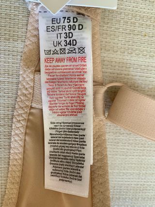 Sujetador beige 90D - nuevo con etiqueta 