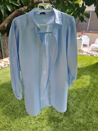 Camisa azul Stradivarius - Manga Larga