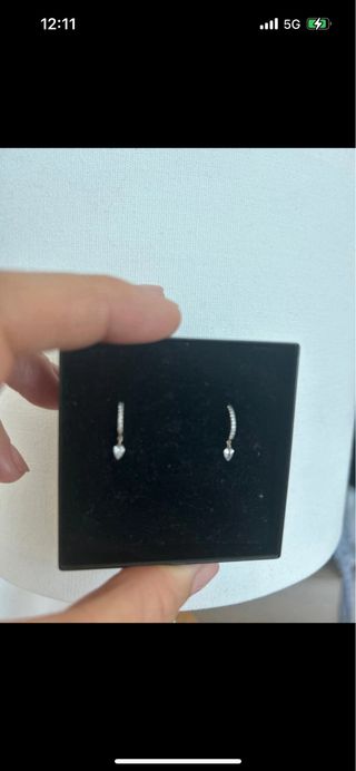 Pendientes Aristocrazy oro blanco con diamantes 