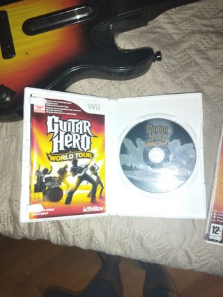 Guitarra Guitar Hero Wii + 2 juegos