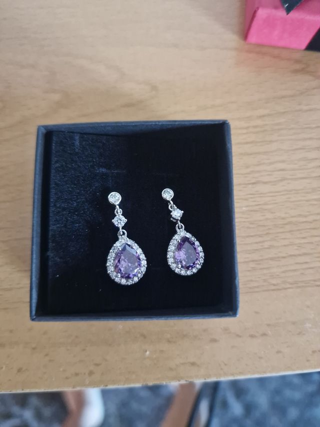 Pendientes TimeRoad Morados