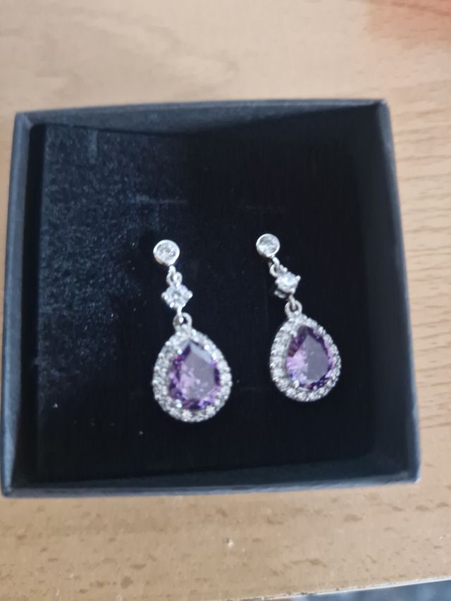 Pendientes TimeRoad Morados