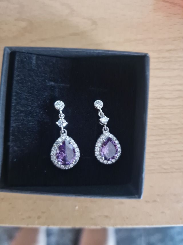 Pendientes TimeRoad Morados