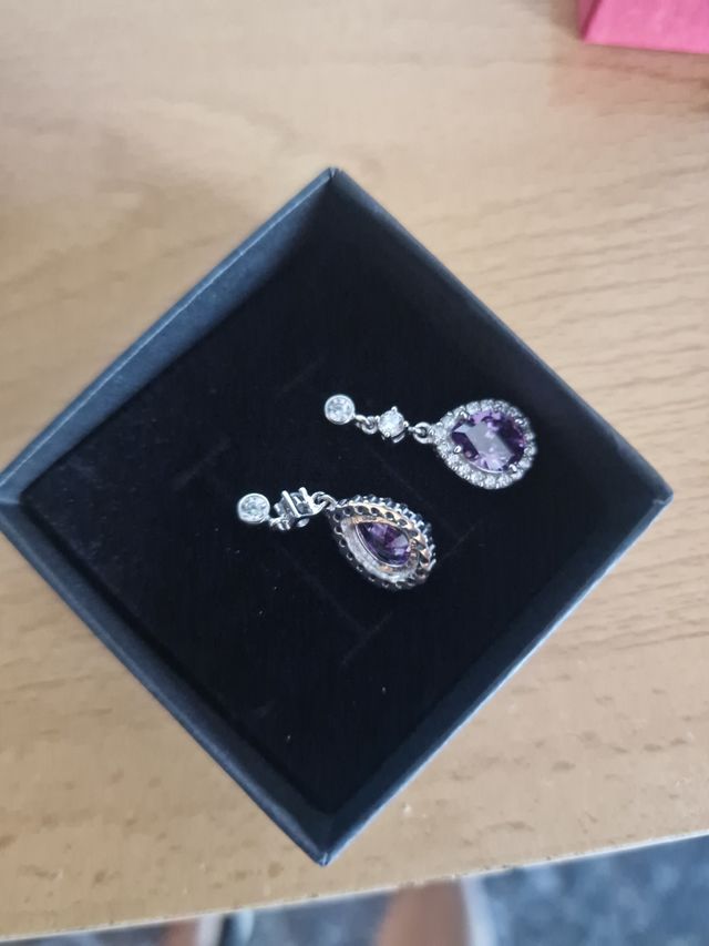 Pendientes TimeRoad Morados