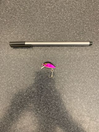 Amostra De Pesca Crankbait XS - Preto & Rosa