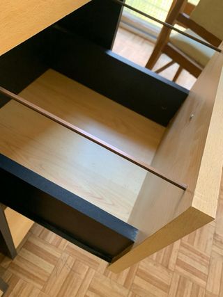 2 Muebles oficina - Madera - Beige/Negro