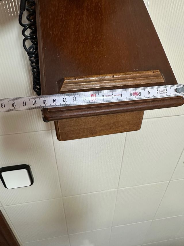 Teléfono vintage madera - Retro