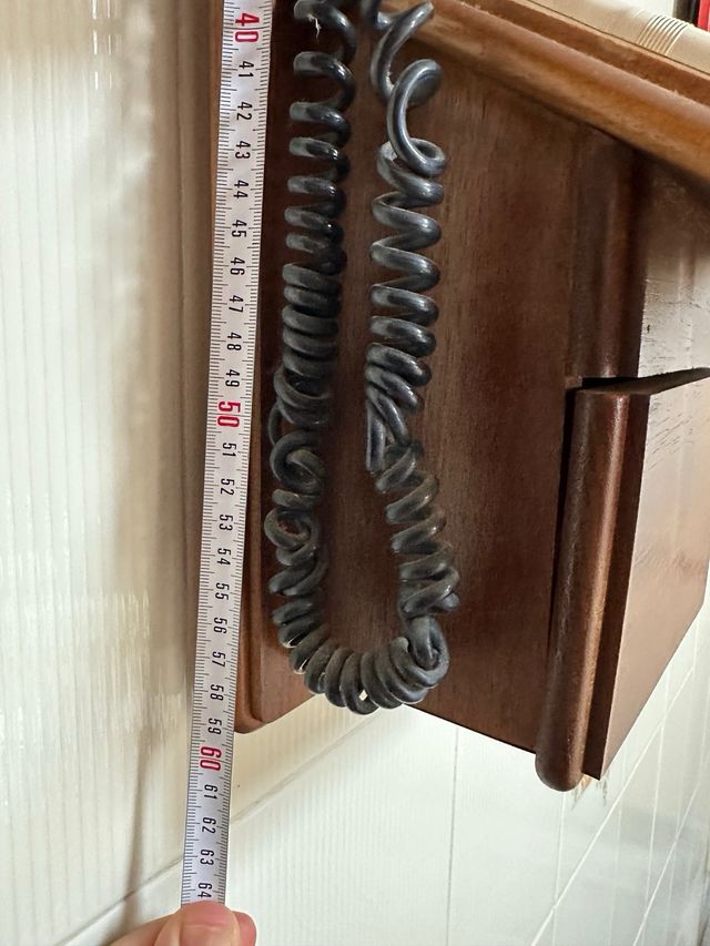 Teléfono vintage madera - Retro