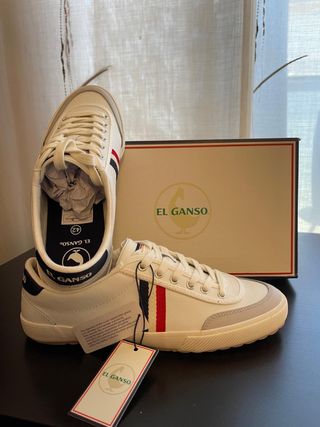 Zapatillas El Ganso Piel Blancas 42