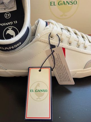 Zapatillas El Ganso Piel Blancas 42