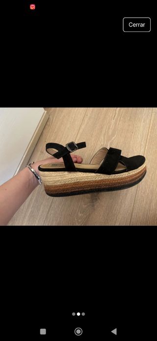 Sandalias Mustang negras nº40
