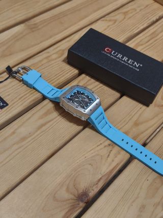 Reloj CURREN azul y plata