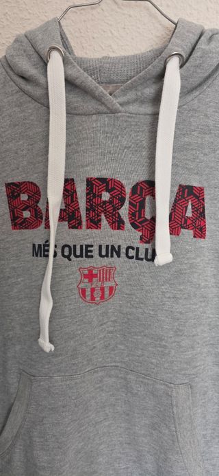 Sudadera Barça XS - Gris