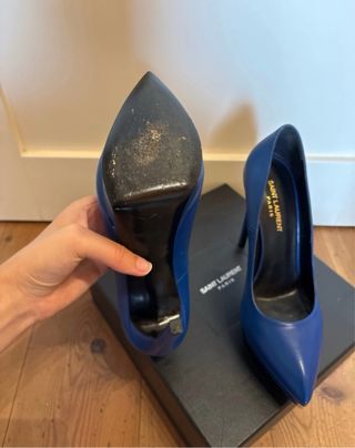Saint Laurent décolleté blu