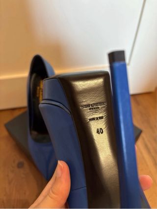 Saint Laurent décolleté blu