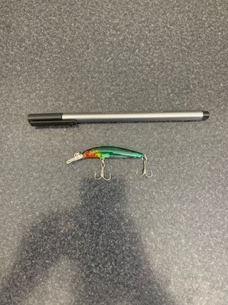 Amostra De Pesca Crankbait M - Vermelho & Verde