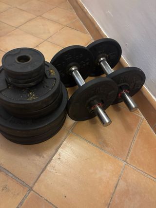 Mancuernas y pesas 20kg