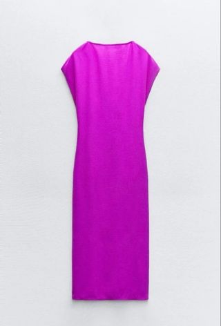 Vestido morado mujer
