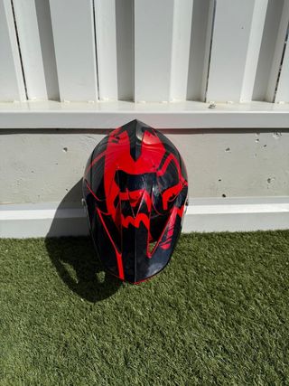 Casco Motocross Fox V1 Rojo-Negro XS